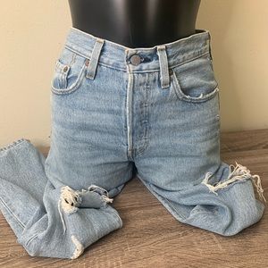 High waisted skinny jeans